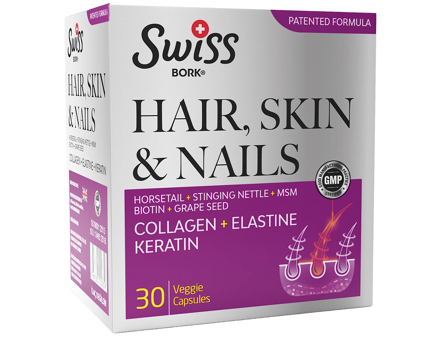 Swiss Bork Hair Skin Nails 30 Kapsül | Swiss Bork